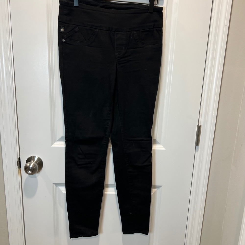 Rock & Republic Womens Skinny Pants Denim Rx Slimming Black 6M